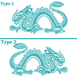 Anime Detachment Car Sticker The Black Dragon Body Big Picture Decoration Movement Style Die Cutting Waterproof PVC Vinyl Decals (ONLINE ORDER ONLY)