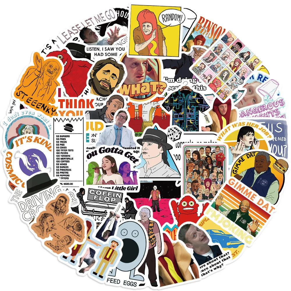 Think You Should Leave Stickers for Suitcase, Skateboard, Laptop, Luggage, Phone - 10/30/50PCS (Online Order Only)