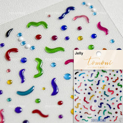Cute Graffiti Cartoon Line Cherry Bear Cat Flower Bouquet Fish Boys Girls Strawberry Reliefs Nail Art Stickers Manicure Decals (ONLINE ORDER ONLY)