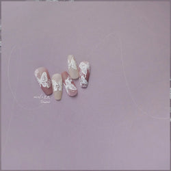 Dreamy Chic Butterfly Flower Bowknot Square Rhinestone Crystal 5D Self Adhesive Nail Art Stickers Fantasy Shiny Manicure Decals (ONLINE ORDER ONLY)