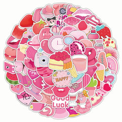 VSCO Style Stickers Pack: 10/30/50/100PCS for Laptop, Scrapbook, Luggage, Guitar, Car, Bike (ONLINE ORDER ONLY)