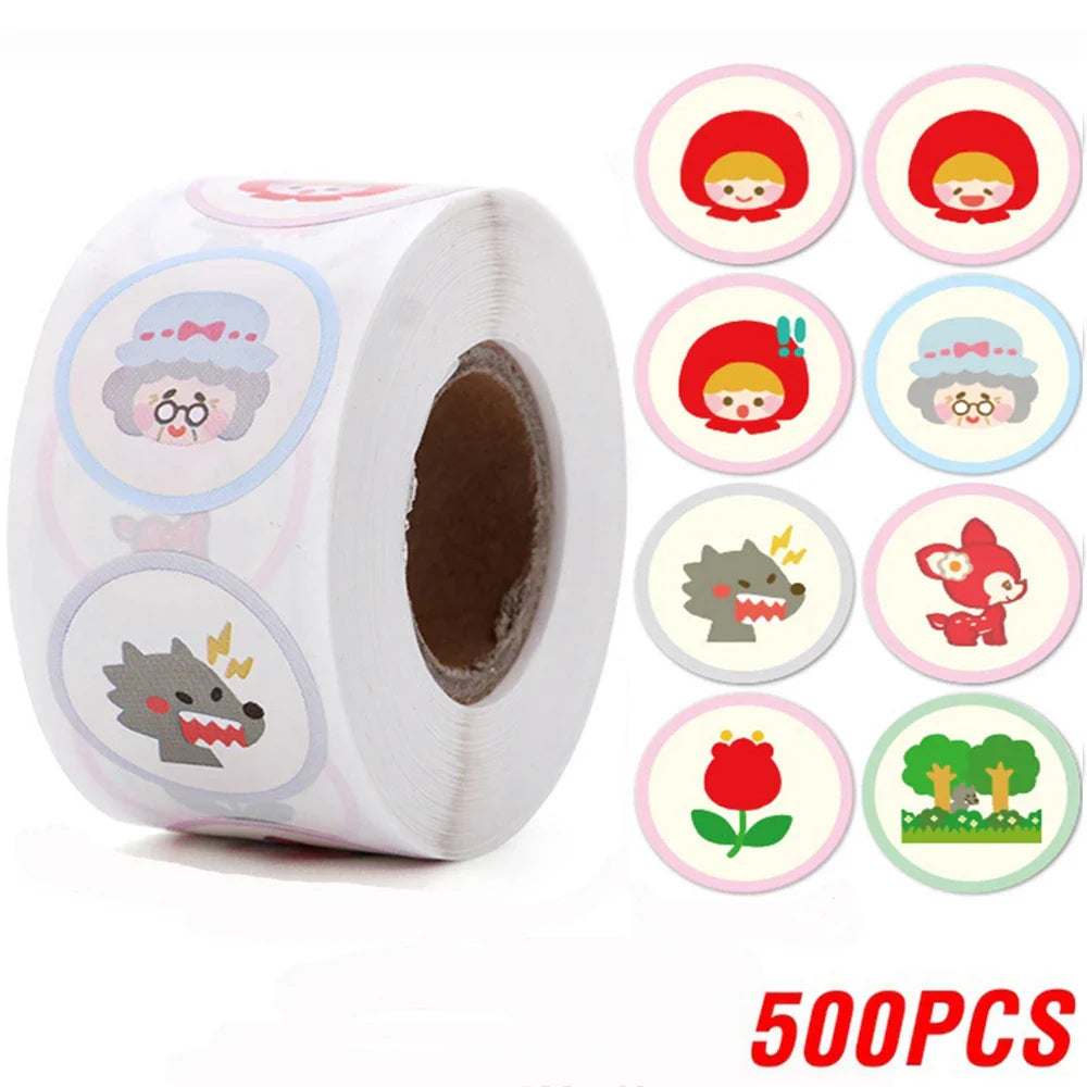 100-500pcs Reward Stickers Cute animals Motivational Stickers for Kids toys School Reward Students Teachers Stationery Labels (Online Order Only)