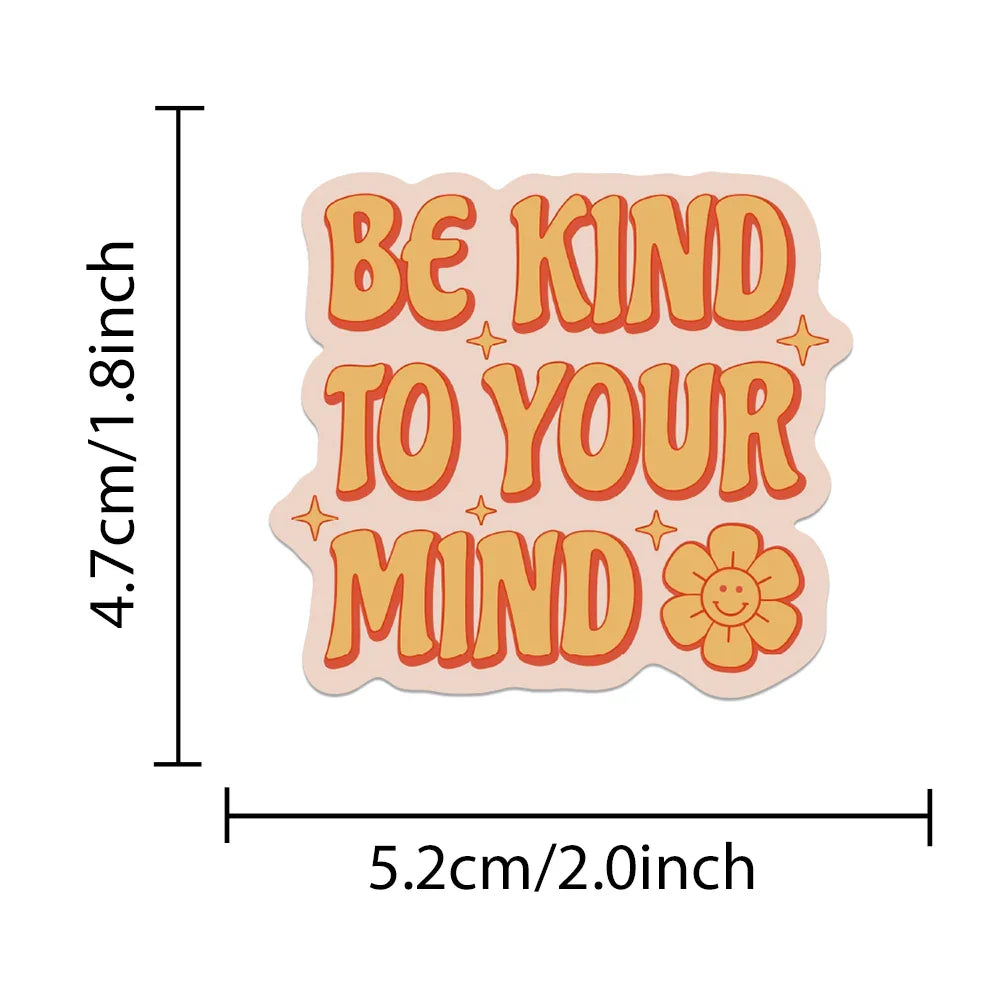 50Pcs Inspirational English Phrases Sticker Motivational For Suitcase Skateboard Laptop Luggage Phone Styling DIY Decal Pegatina (Online Order Only)
