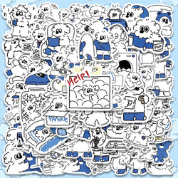 65PCS Kawaii Puppy Dog Stickers Waterproof for Luggage, Fridge, Laptop (ONLINE ORDER ONLY)