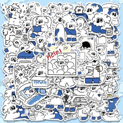 65PCS Kawaii Puppy Dog Stickers Waterproof for Luggage, Fridge, Laptop (ONLINE ORDER ONLY)