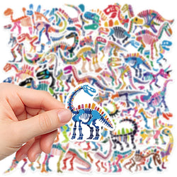 Dinosaur Cartoon Stickers Pack - Laptop, Guitar, Bike, DIY Decals (ONLINE ORDER ONLY)