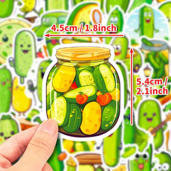 10/50PCS Funny Cartoon Pickle Cucumbers Graffiti Stickers Decals Kids Toy Laptop Scrapbook Phone Suitcase Decoration Sticker (ONLINE ORDER ONLY)