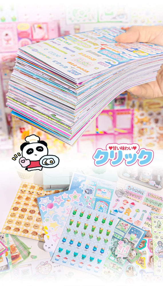 50Pcs Y2K Cute Cut Film Sticker Book for Phone Camera Luggage Journal  DIY Collage Sticker Kawaii Decoration Sticker Gift (ONLINE ORDER ONLY)