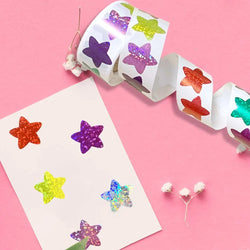 100-500pcs Colorful Star Stickers for Kids Reward School Classroom Adhesive Holographic Stickers for Teachers Parents DIY Craft (ONLINE ORDER ONLY)
