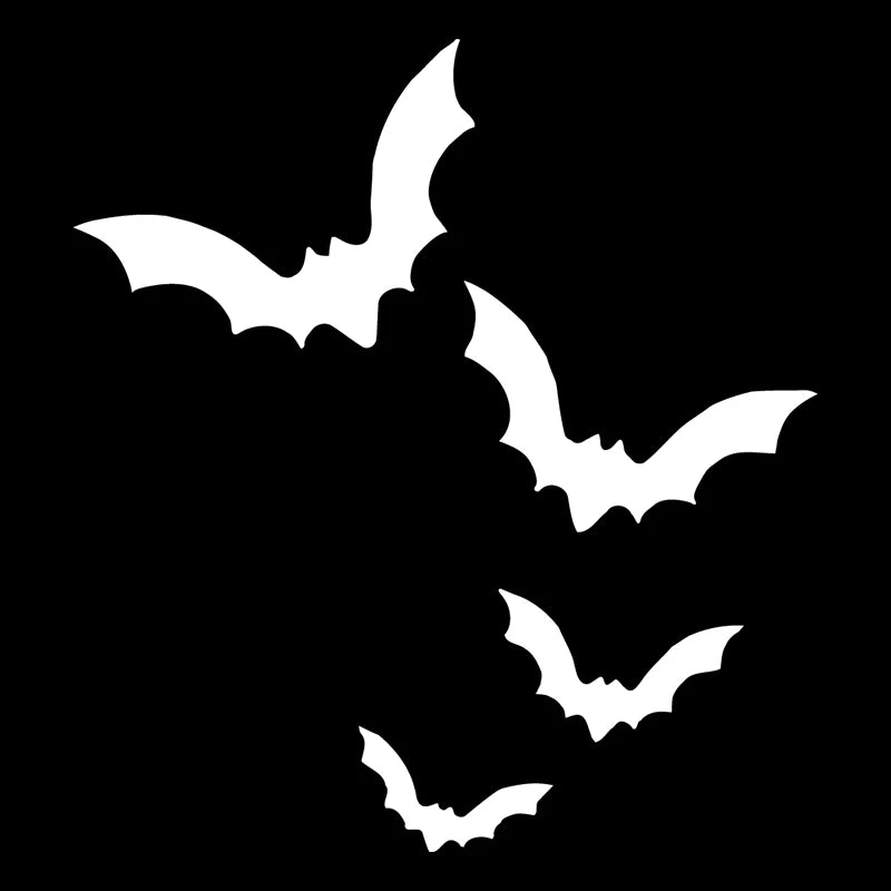 Spooky Bats for Car Sticker Decoration Nterior Rearview Mirror Halloween Stickers Waterproof Interior Accessories Vinyl Decals (ONLINE ORDER ONLY)
