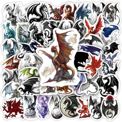 Magic Dragon Sticker Fantasy Kids DIY Toys Gift Waterproof Decal for Scrapbook  Journal Laptop Phone Luggage Bottles Decorative (Online Order Only)