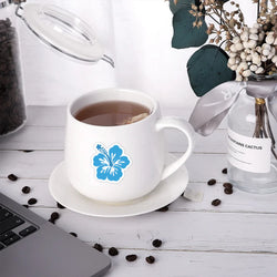 10/60pcs Hibiscus Flower Sticker Hawaii Hibiscus graffiti Stickers for DIY Luggage Laptop Skateboard Motorcycle Bicycle Stickers (Online Order Only)