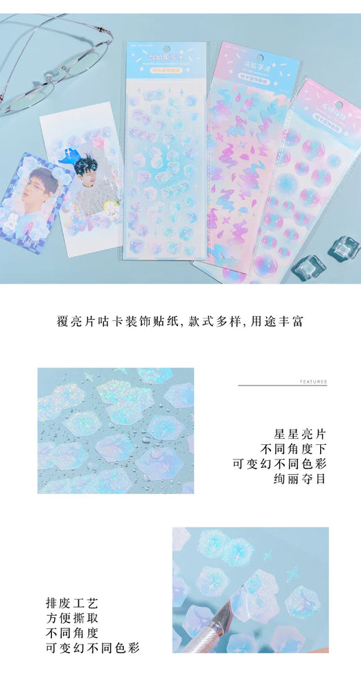 Lovely Sweet House Series Stickers Bubble Love Chain Scrapbooking Decorative Diary Album Stick Label Kawaii Korean Stationery (ONLINE ORDER ONLY)