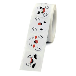 500pcs/roll Halloween Sticker Ghost Labels Gift Candy Bags Seal Stickers Halloween DIY Package Paper Sticker Party Decoration (Online Order Only)