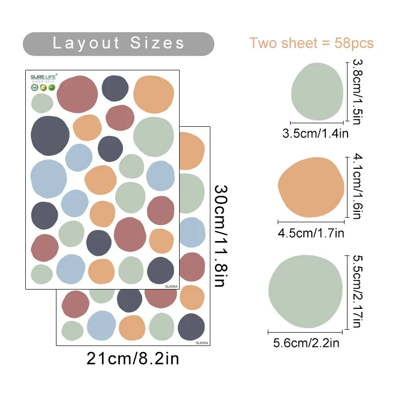 Retro Nursery Peel and Stick Stickers (ONLINE ORDER ONLY)