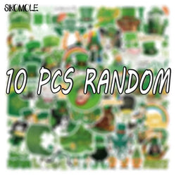 St. Patrick's Day Green Cartoon Stickers - 10/30/50PCS DIY Fridge Decals (ONLINE ORDER ONLY)