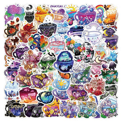 Cute Flower Cartoon Stickers for Laptop, Scrapbook, Phone Decoration (10/30/49pcs) (Online Order Only)