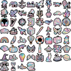 10/50PCS Kawaii Dreamy Purple PVC Sticker Aesthetic Decoration Scrapbooking Stationery DIY Hand Accounting Supplies for Kids (ONLINE ORDER ONLY)