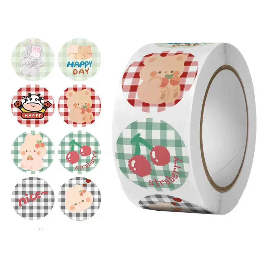 500pcs/roll Reward Stickers For Kids Children Kindergarten School Encouragement Students Games Toy Animals Stationery Labels (ONLINE ORDER ONLY)