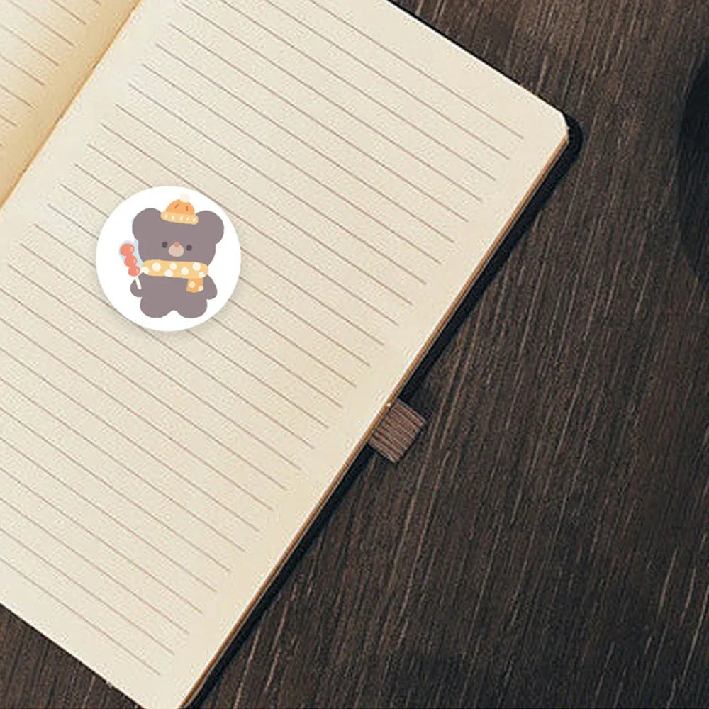 100-500pcs Cartoon Animals Sticker for Children 8 Designs Cute Thank You Scrapbooking Stationery Sealing Labels Rewards Stickers (ONLINE ORDER ONLY)