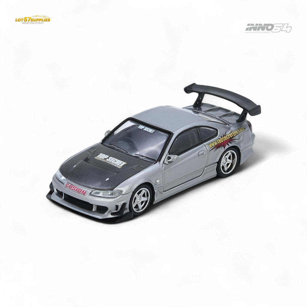 (Pre-Order) INNO64 TOP SECRET SILVIA - S15 Silver 1:64 (ONLINE ORDER ONLY)
