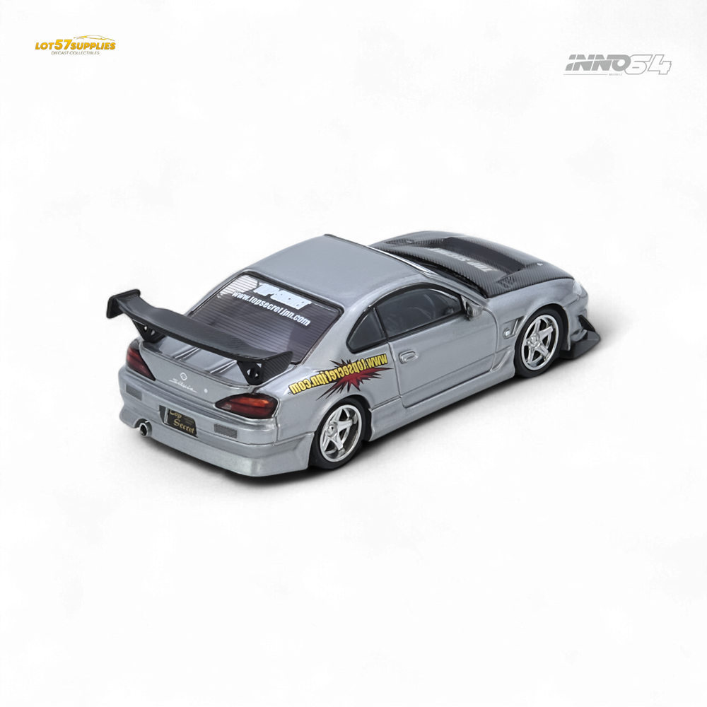 (Pre-Order) INNO64 TOP SECRET SILVIA - S15 Silver 1:64 (ONLINE ORDER ONLY)