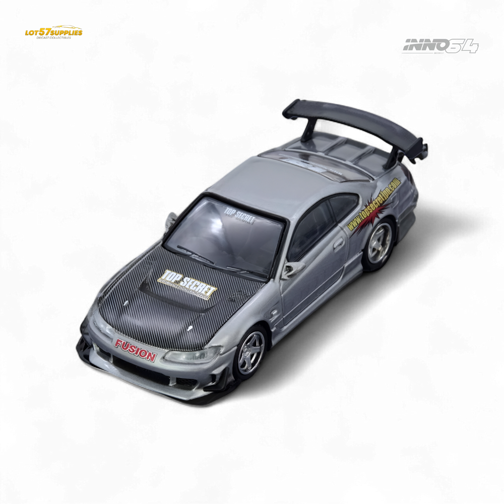 (Pre-Order) INNO64 TOP SECRET SILVIA - S15 Silver 1:64 (ONLINE ORDER ONLY)