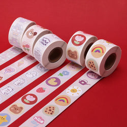 100-500pcs Children's Cartoon Animal Stickers Baby Stickers Kindergarten Inspirational Little Red Flower Reward Stickers (ONLINE ORDER ONLY)