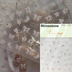 Dreamy Chic Butterfly Flower Bowknot Square Rhinestone Crystal 5D Self Adhesive Nail Art Stickers Fantasy Shiny Manicure Decals (ONLINE ORDER ONLY)