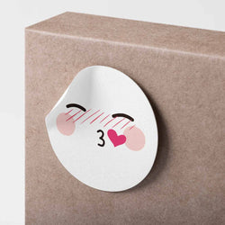 500pcs/roll Cute Cartoon Sealing Stickers Thank you Sticker Envelope Gift Decor Labels Children Stationery Stickers 1 Inch (ONLINE ORDER ONLY)