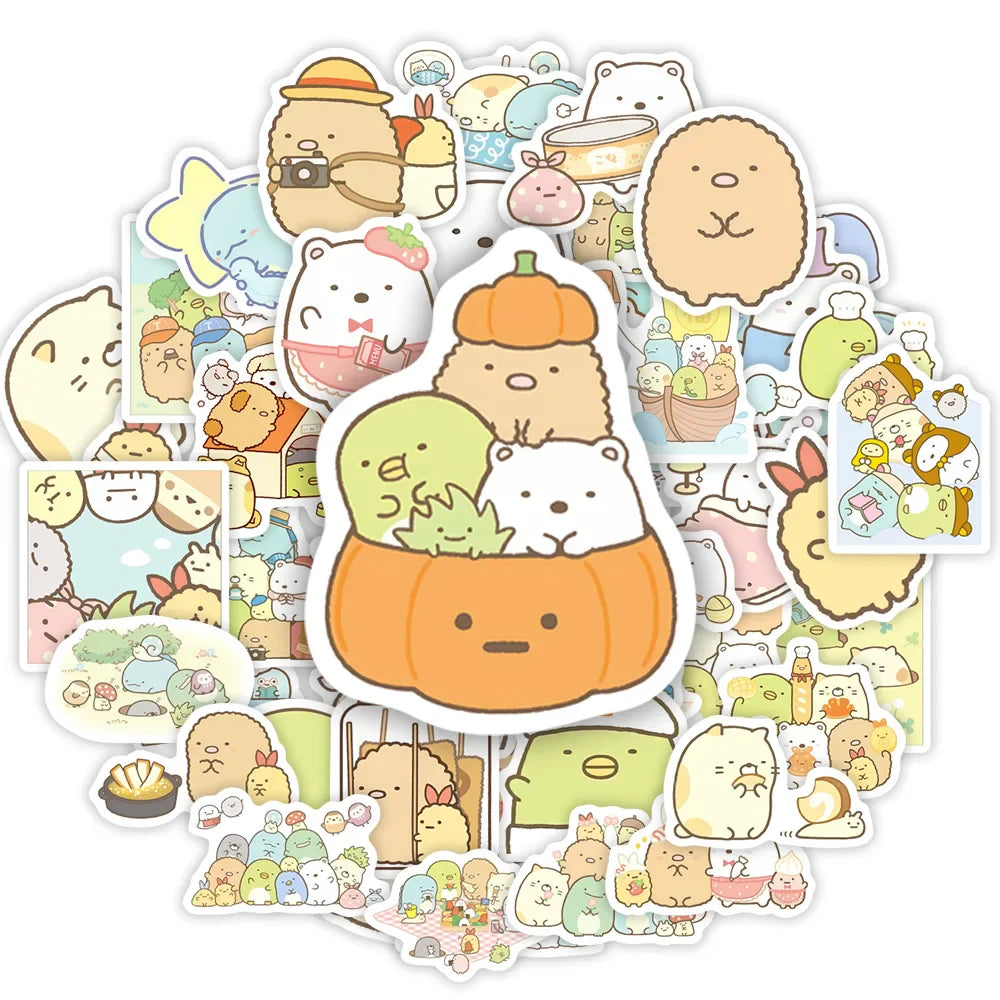 Kawaii Cute Cartoon Sumikko Gurashi Sticker DIY Toy Gift Decorative Graffiti Decal for Phone Luggage Laptop Scrapbook Waterproof (ONLINE ORDER ONLY)