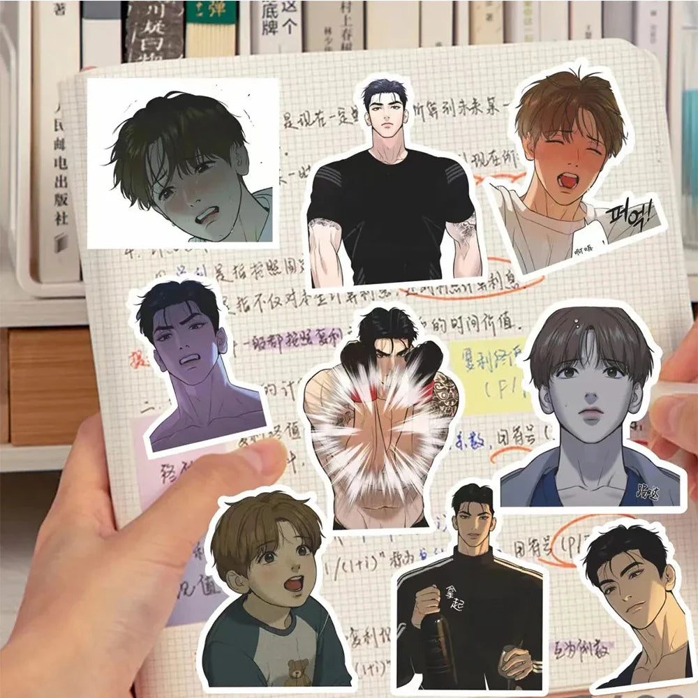 10/30/66pcs Anime Korean Manwha Jinx Stickers Joo Jaekyung Kim Dan Manga Decals Laptop Motorcycle Phone Car Waterproof Sticker (ONLINE ORDER ONLY)