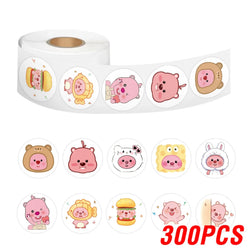 100-500pcs Cute Animal Stickers Children's Rewards Stickers Party Gifts Decorative Labels Scrapbook Stationery Stickers (ONLINE ORDER ONLY)