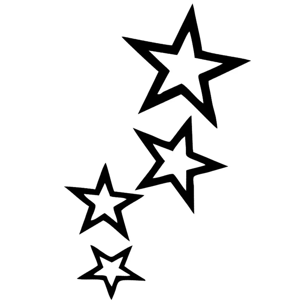 stars car sticker vinyl car decal waterproof stickers on car truck bumper rear window (Online Order Only)