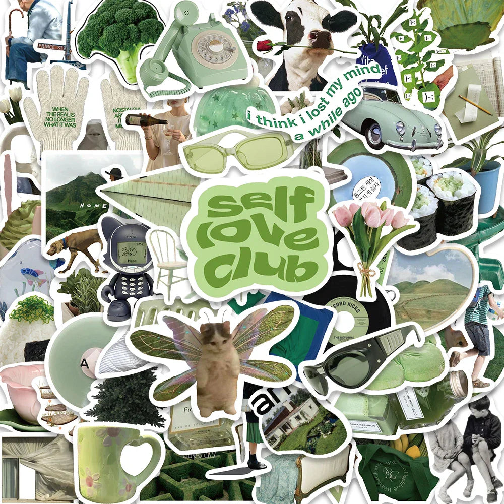 Cute Spring Stickers for Phone, Notebook, Laptop, Fridge, Wall - 62/122PCS (ONLINE ORDER ONLY)