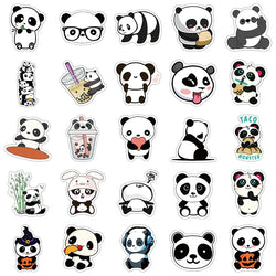 10/30/50PCS Cute Panda Sticker Aesthetic PVC Stationery Children's Sketchbook Laptop Diary Decoration Scrapbook Supplies for Kid (ONLINE ORDER ONLY)