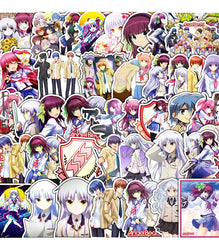 10/30/50PCS Angel Beats Cartoon Graffiti Anime Stickers Laptop Phone Guitar Skateboard Water Cup Waterproof Toy Sticker Decals (ONLINE ORDER ONLY)