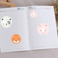 100-500pcs Cute Sticker for Kids Animals Face Reward Sticker for Classroom Teacher Supplies Motivational Scrapbooking (ONLINE ORDER ONLY)