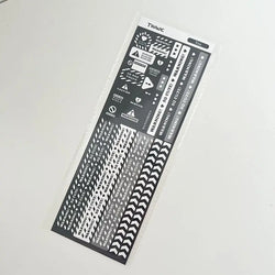 Korean Ins Cool Warning Strip Sticker Diary Hand Account Idol Card DIY Album Decoration Scrapbooking Stickers Kawaii Stationery (Online Order Only)