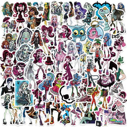 70pcs Monster High Anime Stickers for Luggage, Water Bottles, Phones, Laptops, Scooters, Refrigerators (ONLINE ORDER ONLY)