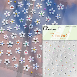 Embossed Flower Pink Butterfly Lucky Peach Blossom Chic Spring Petal 5D Soft Relief Adhesive Nail Art Stickers Manicure Decals (Online Order Only)