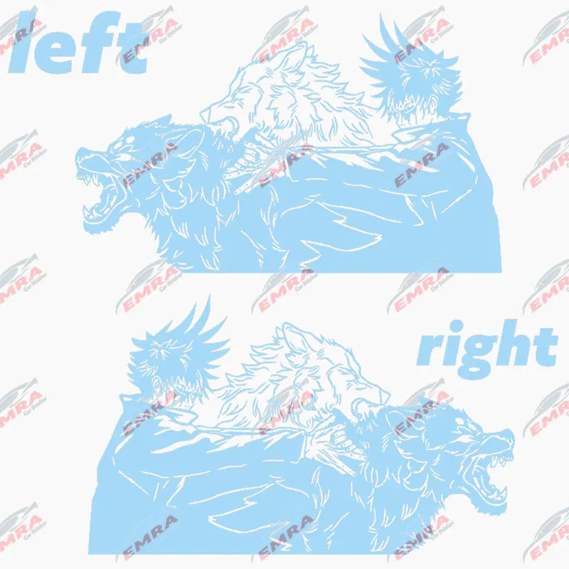 Large Anime Decal Graphic For Cars Sticker Decoration Side Hood Auto Parts Die Cutting Water Proof Vinyl Decals Accessories (ONLINE ORDER ONLY)