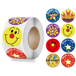 500pcs/roll Cute Cartoon Sealing Stickers Thank you Sticker Envelope Gift Decor Labels Children Stationery Stickers 1 Inch (ONLINE ORDER ONLY)