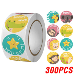 100-500pcs Cartoon Animation Children's Toy Sticker School Classroom Training Motivational Stickers Stationery Labels (ONLINE ORDER ONLY)