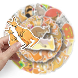 10/50Pcs Kangaroo Stickers Planner Decoration DIY /hand Book Diary Journal Stationery Animal Sticker Kawaii Stickers (ONLINE ORDER ONLY)