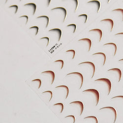 Geometric White Black Red Romantic French Arc Illusion Curve Embossed Relief Self Adhesive Nail Art Stickers 3D Manicure Decals (ONLINE ORDER ONLY)