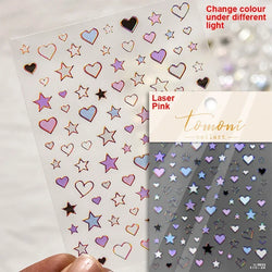 Dreamy Moon Star Cloud Butterfly Starrylight Rhinestone 5D Soft Embossed Relief Nail Art Sticker 3D Decal Decoration Manicure (ONLINE ORDER ONLY)