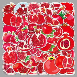 10/50Pcs Autumn Pomegranate Stickers Decoration Adhesive Sticker DIY Laptop Phone Decal Accessories Stickers (ONLINE ORDER ONLY)
