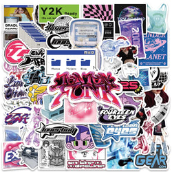 53PCS Y2K VSCO Aesthetic Stickers Vintage Cute Decals for Laptop, Diary, Motorcycle, Scrapbook (ONLINE ORDER ONLY)
