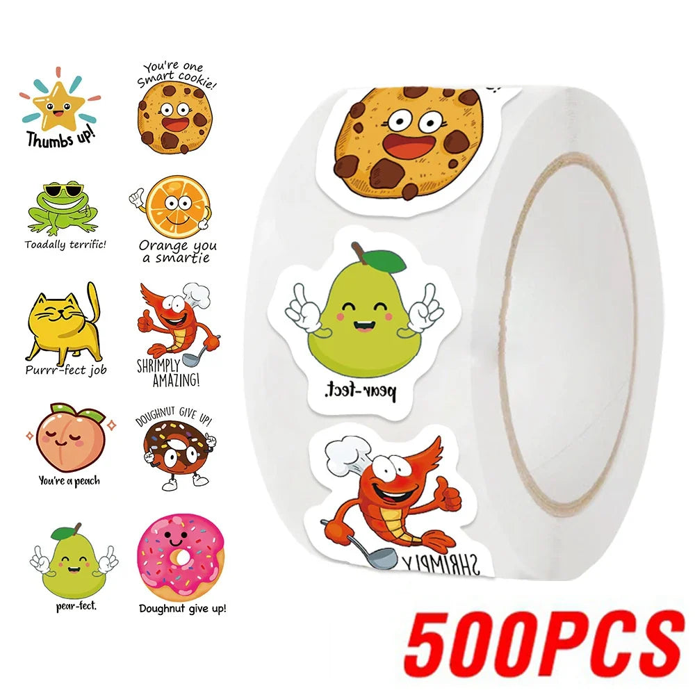 100-500pcs Cute Decal Student  Reward Stickers For Scrapbook Education Kids Gift Learning Motivational Toys Stationery stickers (ONLINE ORDER ONLY)